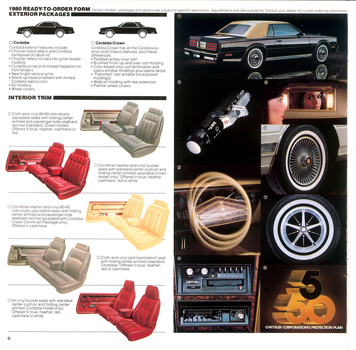 1980 Chrysler Cordoba Brochure Page 6